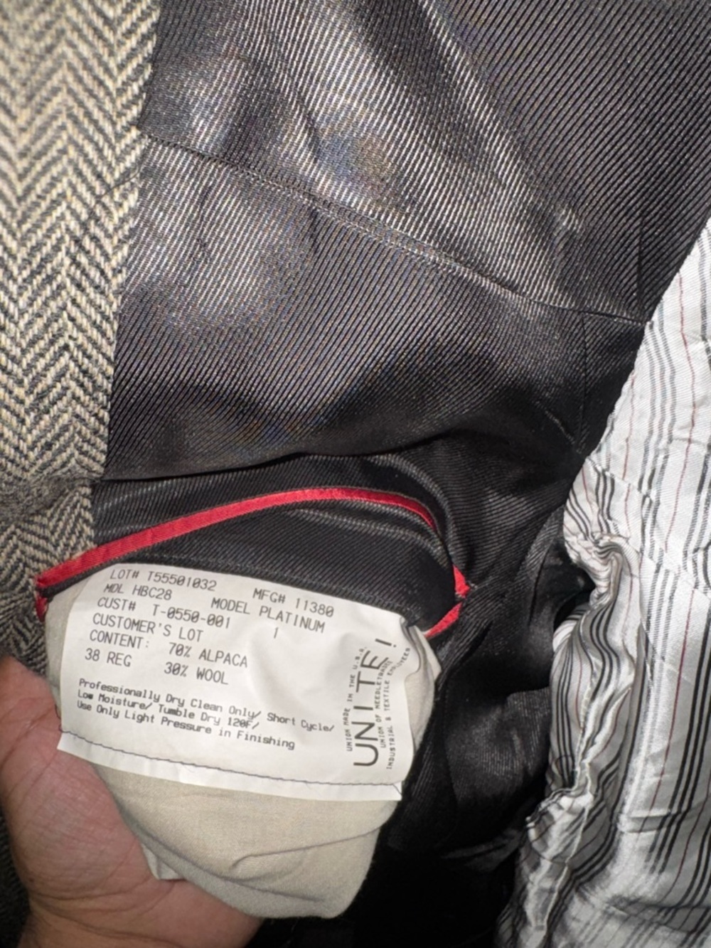 Burberry London-Saks Fifth Avenue I Men’s I Blazer I Herringbone I Size 38R - Picture 6 of 11